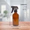 Cornucopia Brands 8oz Amber Glass Spray Bottles, 2pk; Brown w/Heavy Duty Mist & Stream Sprayers - 3 of 4