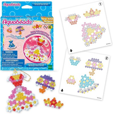 Aquabeads Arts & Crafts Pastel Fairytale Theme Bead Refill With