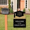 Big Dot of Happiness Gold Graduation Party Decorations - Grad Party Welcome Yard Sign - 2 of 4