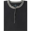 Men's Short Sleeve Henley T-Shirt with Contrast-Trim - 3 of 4