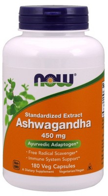 Ashwagandha 450 mg by Now Foods  -  180 VegCap
