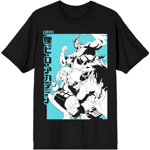 My Hero Academia Character Group Black Graphic Tee 3XL