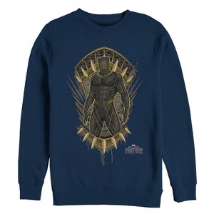 Men's Marvel Black Panther 2018 Claw Crest Sweatshirt - 1 of 3