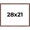 PosterPalooza | Classic Modern Brown Picture Frame - UV Acrylic, Backing Board, Hanging Hardware Included - 2 of 4
