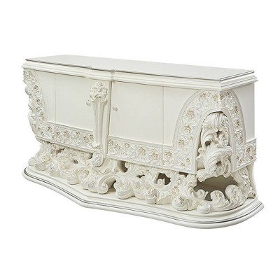 Adara Antique White 2-Drawer Dresser with Felt Lining