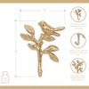 Cheung's Mythra Golden Perched Swallow Cast Iron Wall Hook - 3 of 4