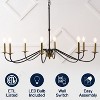 JONATHAN Y Wicklow Bohemian Farmhouse Iron LED Chandelier - 4 of 4