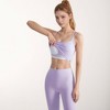 Anna-Kaci Active Women's Longline Sports Bra with Double Spaghetti Straps and Layered Scoop Neck for Low Impact Workouts - 4 of 4