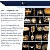 LNC Vibuhutoiys 4 -Lights 23.4" Modern Medium Luxury Drum Chandelier, White and Antique Gold - 2 of 2
