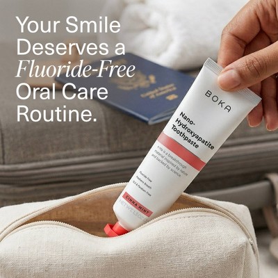 Boka Cinna Mint Mini Toothpaste - 1.3oz: Gel Formula, Nanohydroxyapatite, Trial Size