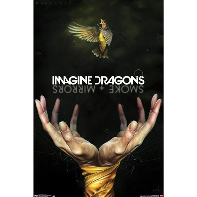Trends International Imagine Dragons - Smoke Framed Wall Poster Prints