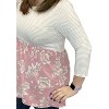 Women's Stripes Go Babydoll Top - honeyme - 2 of 2