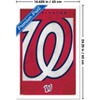 Trends International MLB Washington Nationals - Logo 25 Framed Wall Poster Prints - 3 of 4
