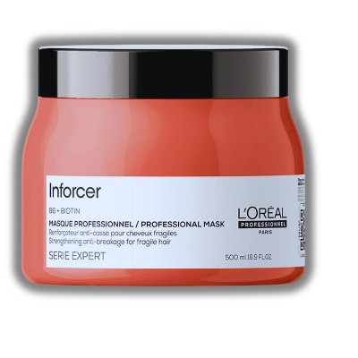 L'Oreal Serie Expert Inforcer Mask (16.9 oz XXL Size) Loreal Enforce Masque For Weak & Fragile Hair | Strength and Prevents Breakage