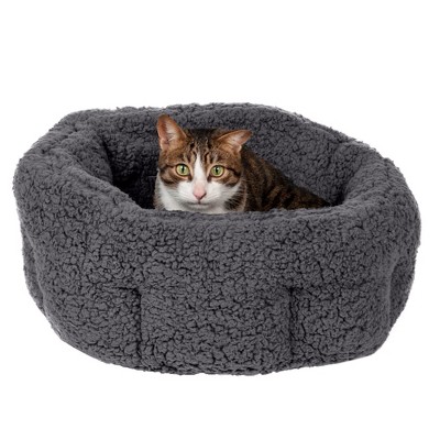 FurHaven Snuggle Terry Warming Hi-Lo Cuddler Bed