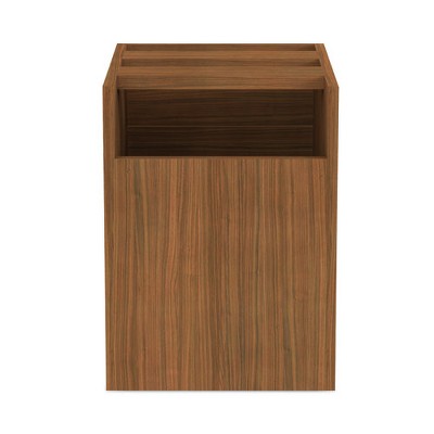 Modern Walnut 2-Drawer Lockable Legal Size File Cabinet
