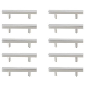 Elegant Lighting Dior 3" Center to Center Brushed Nickel Bar Pull Multipack (set of 10) - 1 of 4