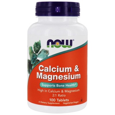 NOW Foods Calcium & Magnesium High Potency Supplement  -  100 Count