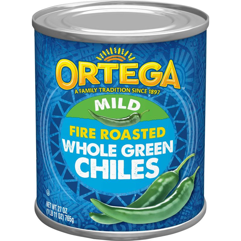 Ortega Whole Green Fire Roasted Chiles 27oz, 1 of 8