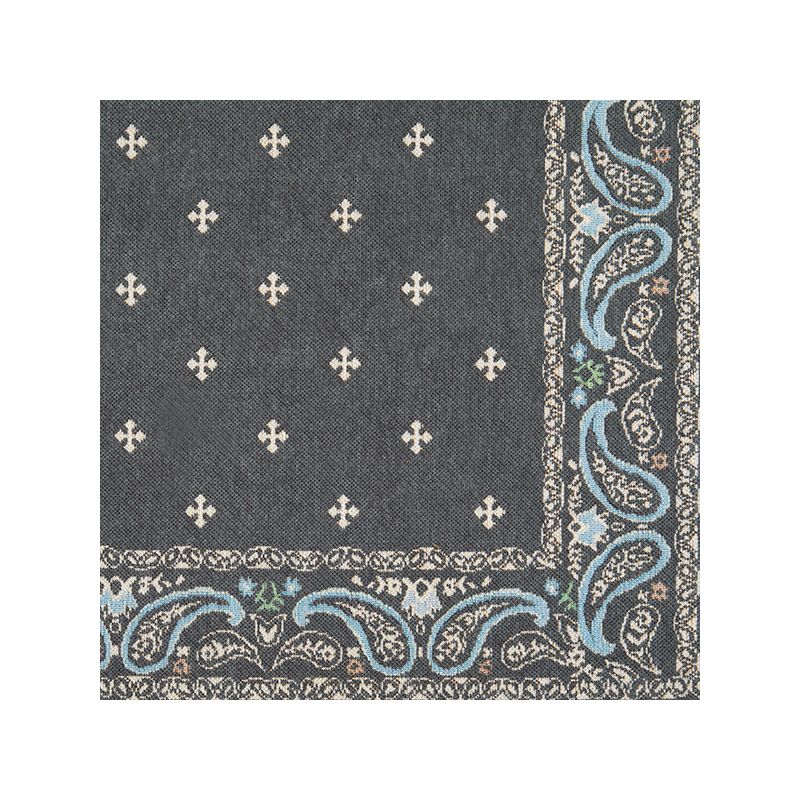 Collections Etc Paisley Border Chenille Rug, 5 of 6