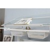 Professional Drawing Desk, Hand Crank Angle Adjustable Drafting Table With 2 Metal Drawers Tempered Glass Tabletop For Reading Writing - 4 of 4