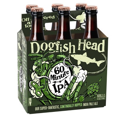 Dogfish Head 60 Minute IPA Beer - 6pk/12 fl oz Bottles