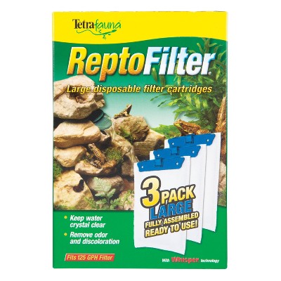 Tetra Fauna Repto Filter Ready-to-Use Disposable Aquarium Filter Cartridges - L