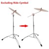 SEVOBAL Drum and Percussion Accessories, Adjustable Cymbal Boom Stand with Double-Braced Base for Secure Hardware Mounting, Gold, 24.8"*4.57"*3.54" - 2 of 4