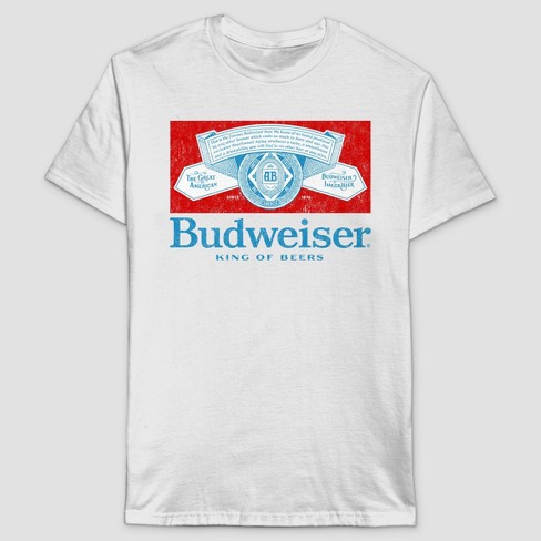 Men's Budweiser Sleeve Graphic T-shirt - White Target