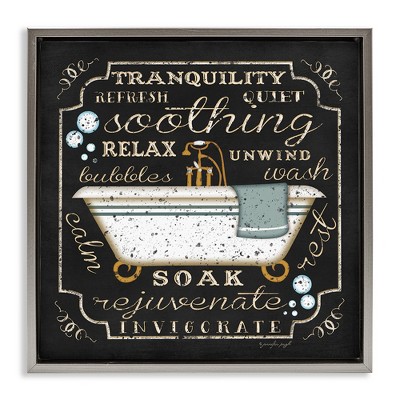 Stupell Industries Country Bathtub with Various Phrases, 18" x 18"