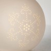 Sullivans Illuminated Snow Taper Holder White 4"H Ceramic - 2 of 3