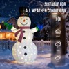 SEVOBAL 5.7FT Snowman Holding Small Tree Christmas Yard Decorations, Pull Up Snowman for Xmas Outdoor Holiday Indoor Decor, White, 45.3"*28.3"*67.7" - 3 of 4