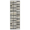 Farmhouse Plaid Area Rugs for Living Room Bedroom, Low Pile Non-Slip Modern Soft Faux Wool Carpet - 3 of 4