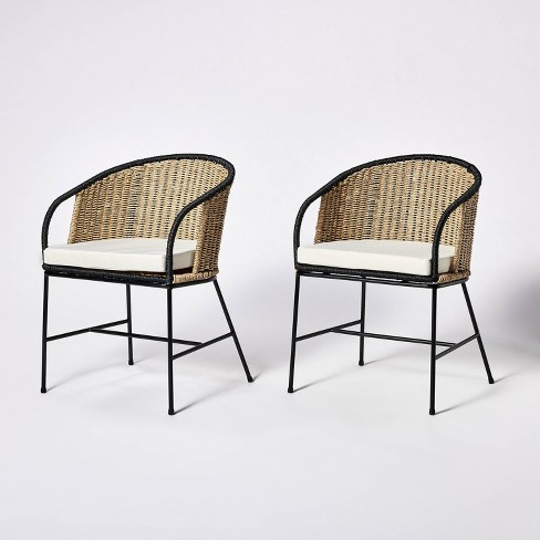 Seagrass dining chair online with cushion