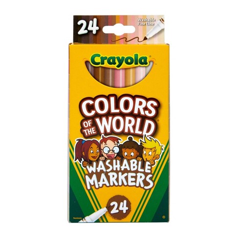 Crayola 24ct Colors Of The World Fine Line Markers : Target