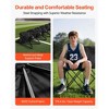 VEVOR Portable Folding Bench, 6 Seat Soccer Bench with Multiple Storage Pockets & Carrying Bag, Lightweight Sideline Seating with Back Rest, Black - 4 of 4