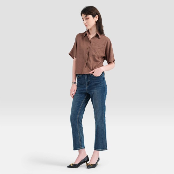 Camisa Corta con Corte Evasé para Mujer - A New Day™ 4