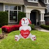 Northlight LED Lighted Inflatable Valentine's Day Doggie Outdoor Decoration - 4' - 2 of 4