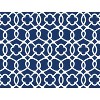 Evergreen Mod Blue and White TV Tray Set with Stand, Set of 4 - 3 of 4