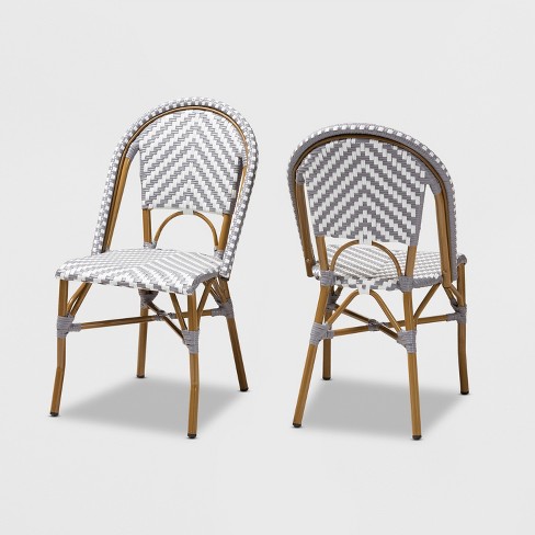 Outdoor bistro outlet dining chairs