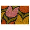 1'6"x2'6" Tulips Woven Door Mat - Novogratz By Momeni: Floral Coir Mat for Indoor & Outdoor Use, Medium Pile - 3 of 3