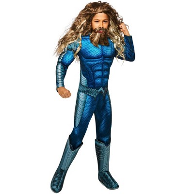 Rubies Aquaman and the Lost Kingdom Boys Deluxe Muscle Aquaman Costume Small