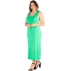 Plus Size Racerback Maxi Dress - 24seven Comfort Apparel™ - 2 of 4