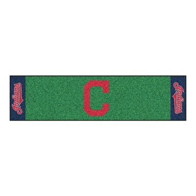 MLB Cleveland Indians 1.5'x6' Putting Mat - Green