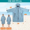 SUN CUBE Swim Parka Men Women, Unisex Hooded Changing Robe with Warm Fleece Lining for Swimming, Surfing, Water Sports - 2 of 4