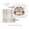 Wheat Plaid Give Thanks Pillow Cover 18x18 VHC Brands - 4 of 4