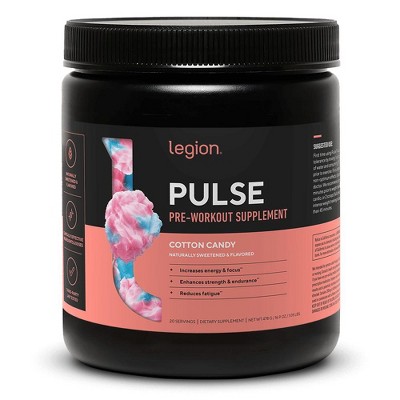 Legion Pulse Natural Pre-Workout Supplement - Cotton Candy - 20 Servings