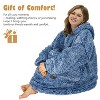 Catalonia Oversized Women Wearable Blanket Hoodie Sweatshirt, Comfortable Fluffy Soft Fleece Plush Lounging Pullover, Cozy Winter Gift for Woman Wife - 3 of 4