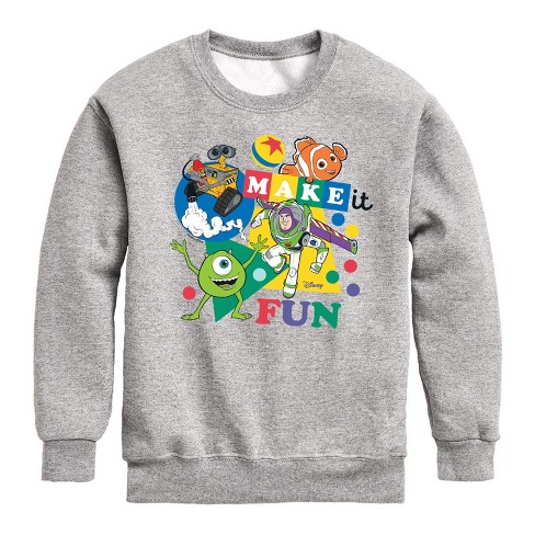 Boys' - Disney - Make It Fun Graphic Long Sleeve Fleece Sweatshirt - image 1 of 4