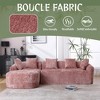 NicBex L-Shaped Modular Sectional Sofa,3-Seat Boucle Couch with Chaise and 5 Pillows for Living Room,Apartment,Office - 4 of 4